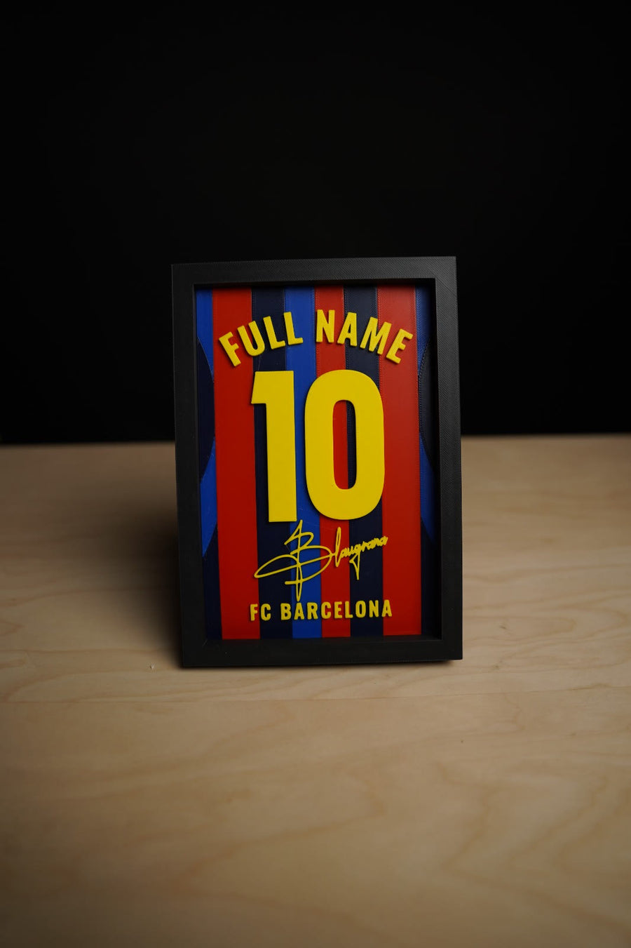 FC Barcelona Jersey Frame — PressPrint design photo