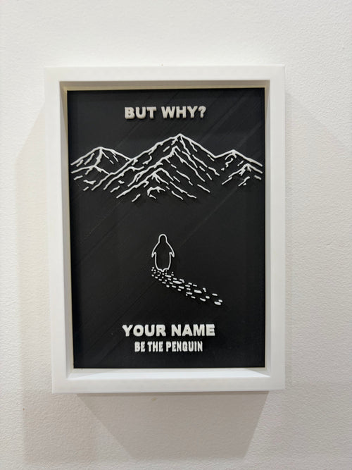 "Be the Penguin" Motivational Wall Plaque