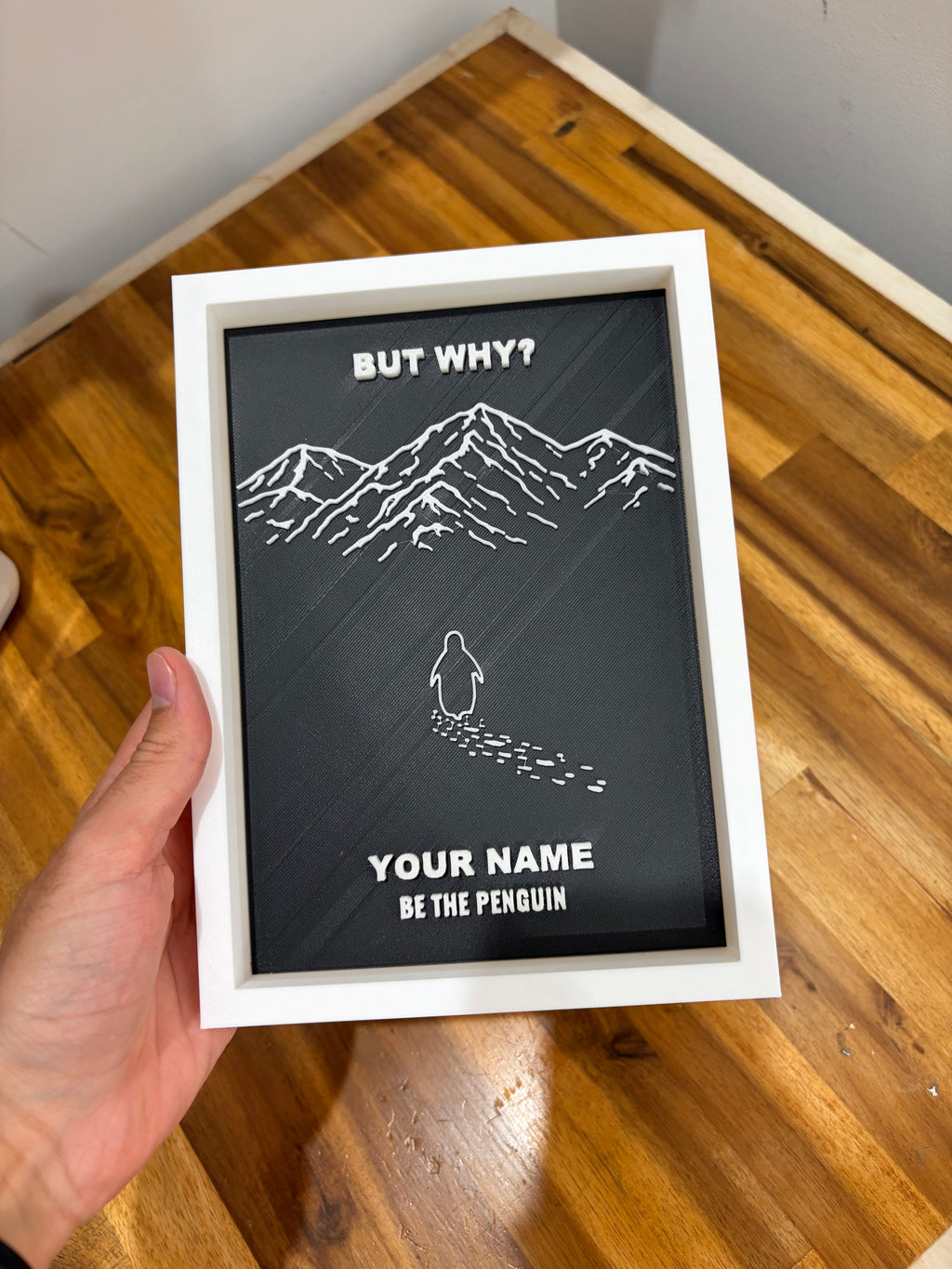 "Be the Penguin" Motivational Wall Plaque