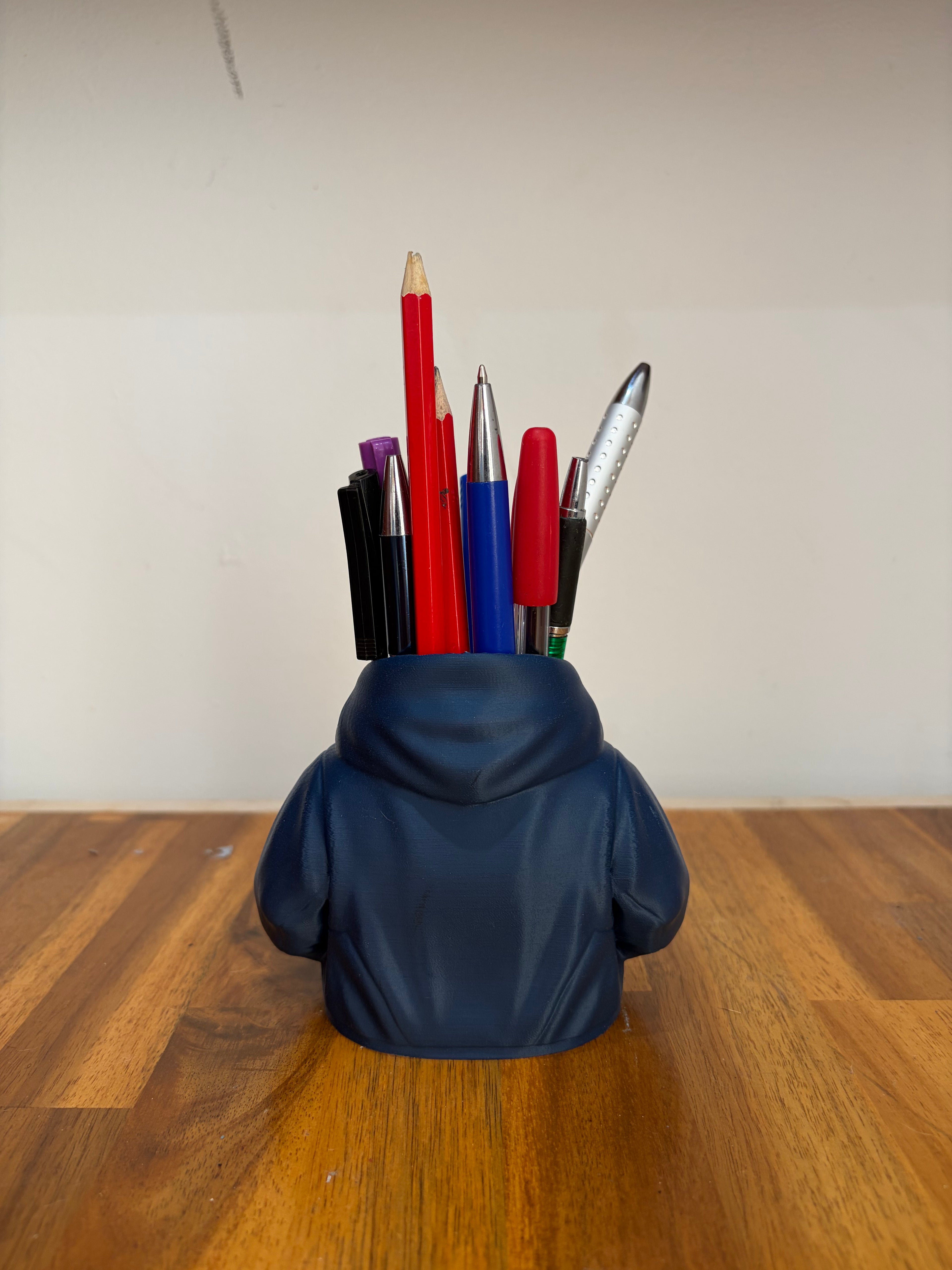 Hoodie Pen & Pencil Holder — Desk Organiser