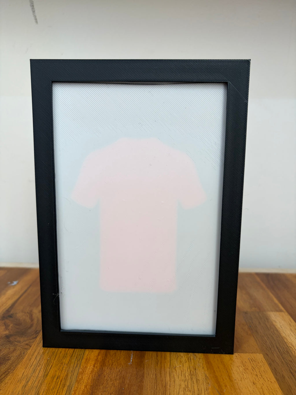 Custom 3D Printed Football Jersey Display Frame — Personalised with name and number