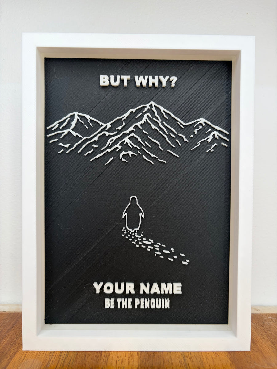 "Be the Penguin" Motivational Wall Plaque