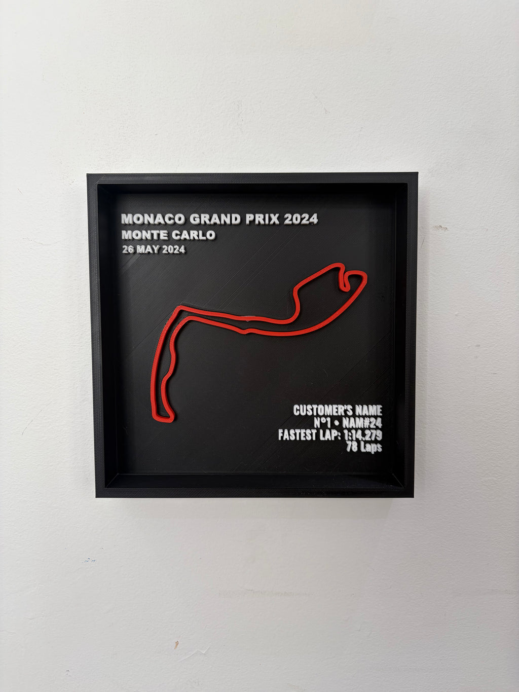 Custom F1 Circuit Display Frame — Monaco Grand Prix