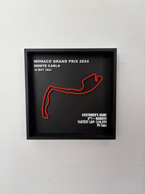 Custom F1 Circuit Display Frame — Monaco Grand Prix